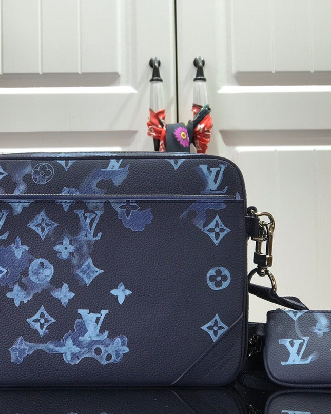 Louis Vuitton Trio Messenger Bag M57840 – Monogram Watercolor Blue