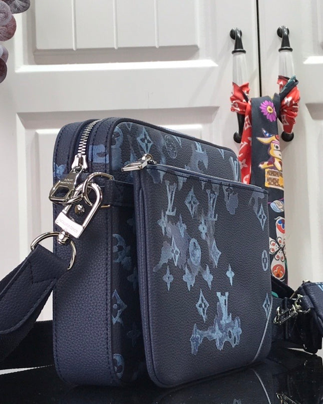 Louis Vuitton Trio Messenger Bag M57840 – Monogram Watercolor Blue