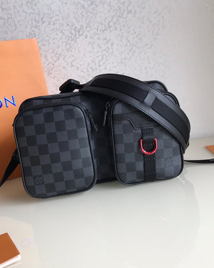 Louis Vuitton Trio Messenger Bag M57840 - Light Blue & White