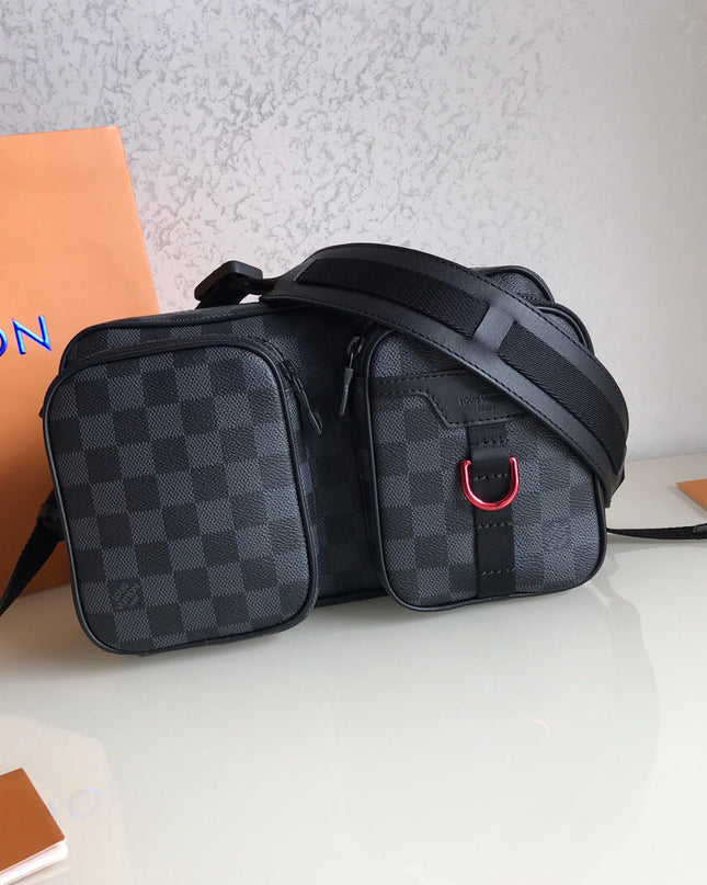 Louis Vuitton Trio Messenger Bag M57840 - Light Blue & White