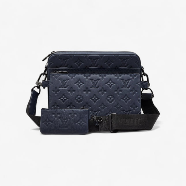 Louis Vuitton Trio Messenger Bag – Monogram Empreinte Navy