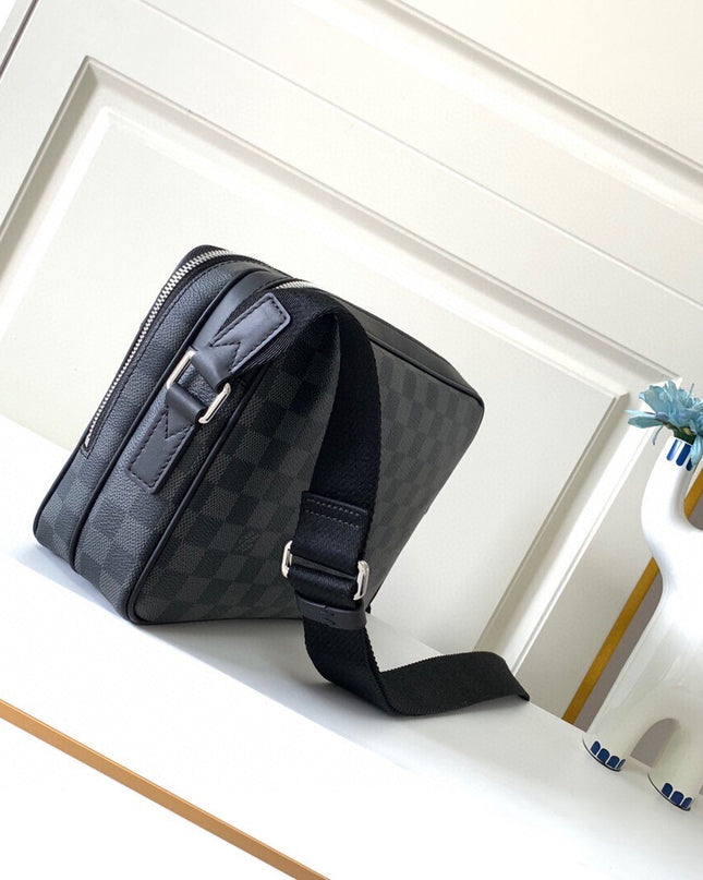 Louis Vuitton District PM Messenger Bag – Damier Graphite