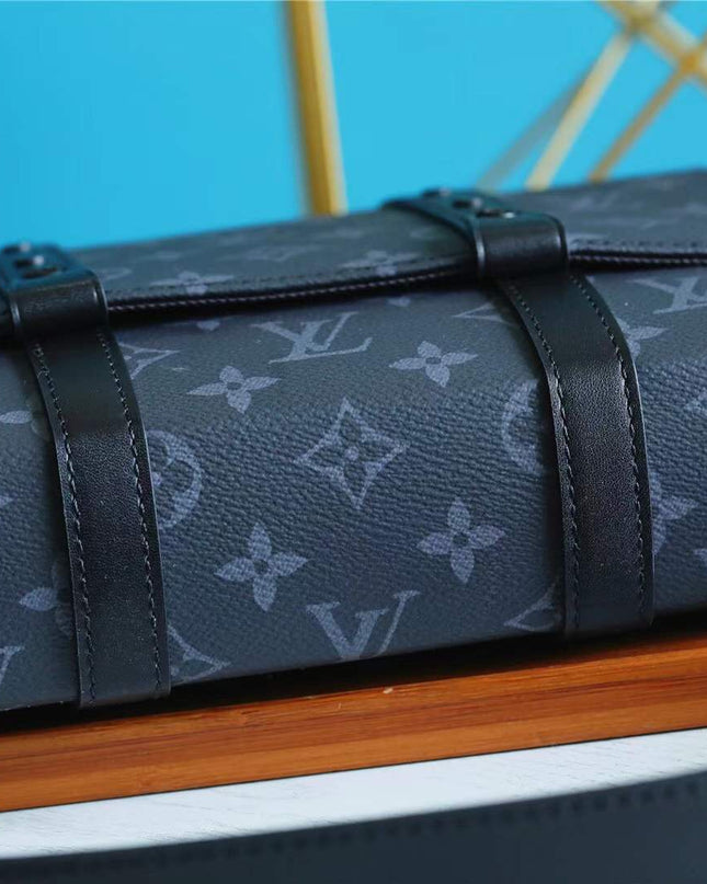 Louis Vuitton Trunk Messenger Bag M45727 - Black Leather Trim