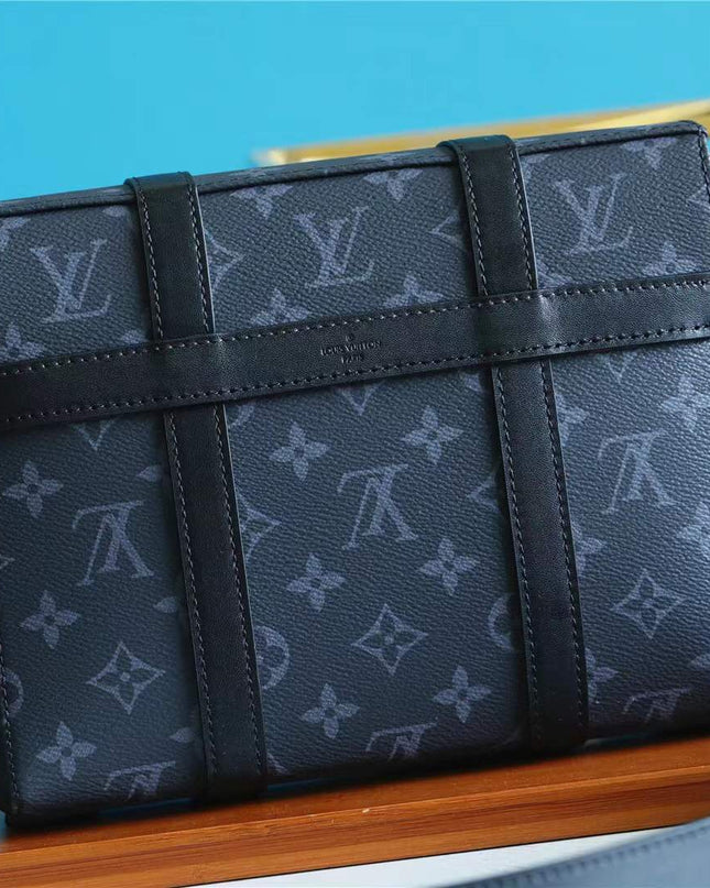 Louis Vuitton Trunk Messenger Bag M45727 - Black Leather Trim