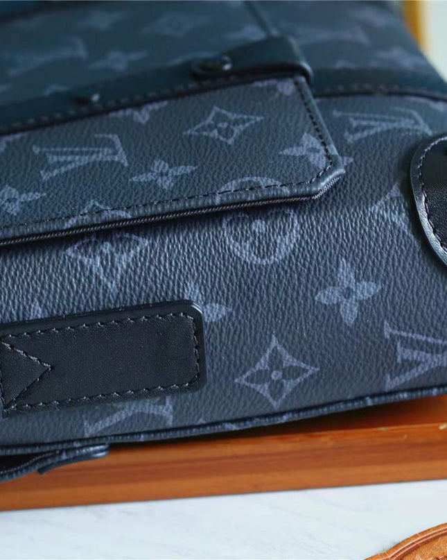 Louis Vuitton Trunk Messenger Bag M45727 - Black Leather Trim