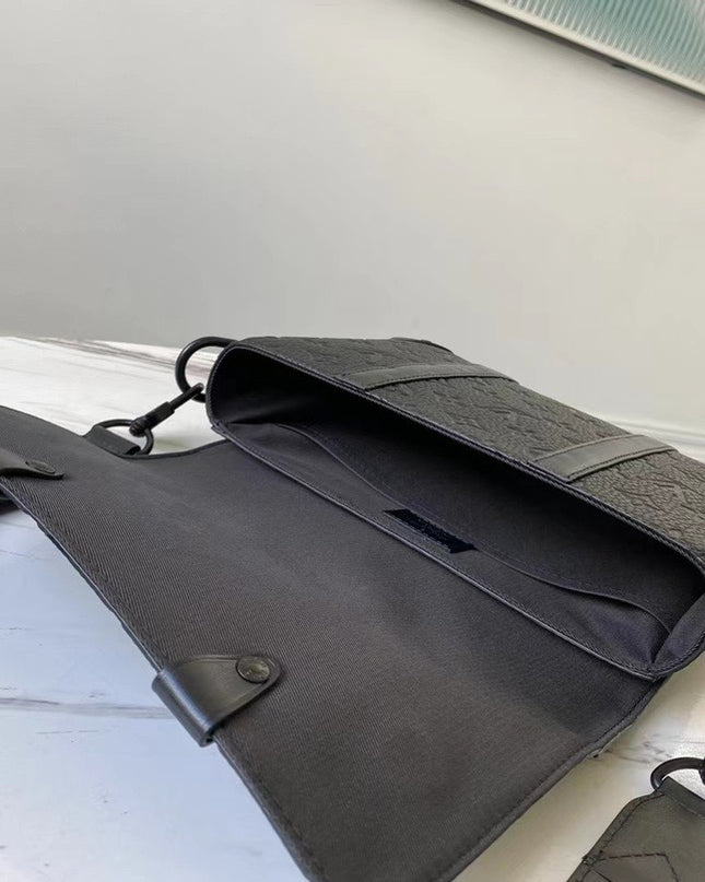 Louis Vuitton Trunk Messenger Bag M57726 – Monogram Empreinte Black