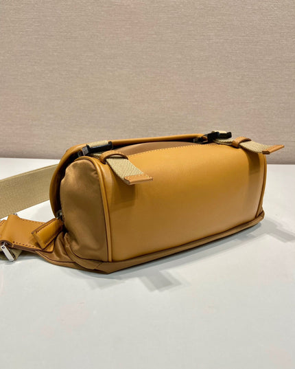Prada Mini Messenger Bag Tan Technical Nylon