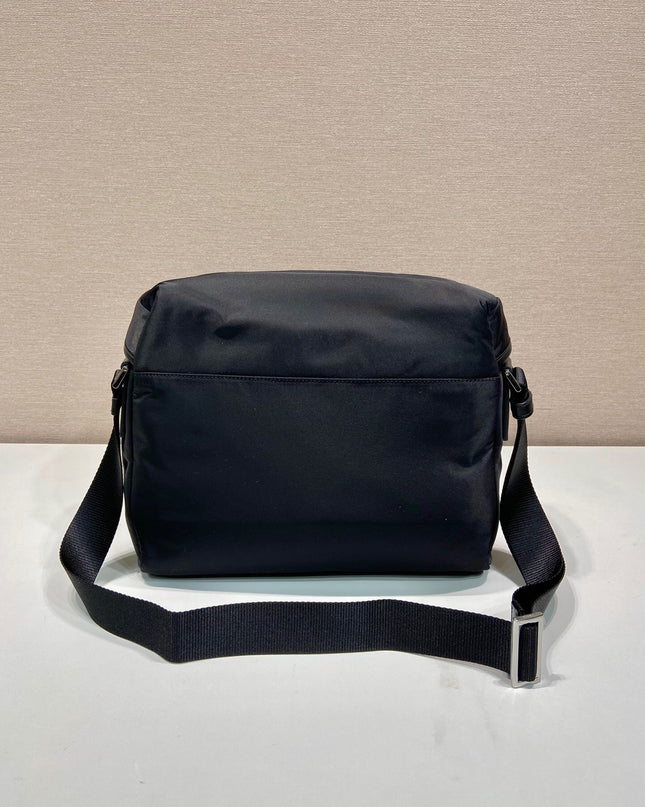 Prada Nylon Messenger Bag – Black