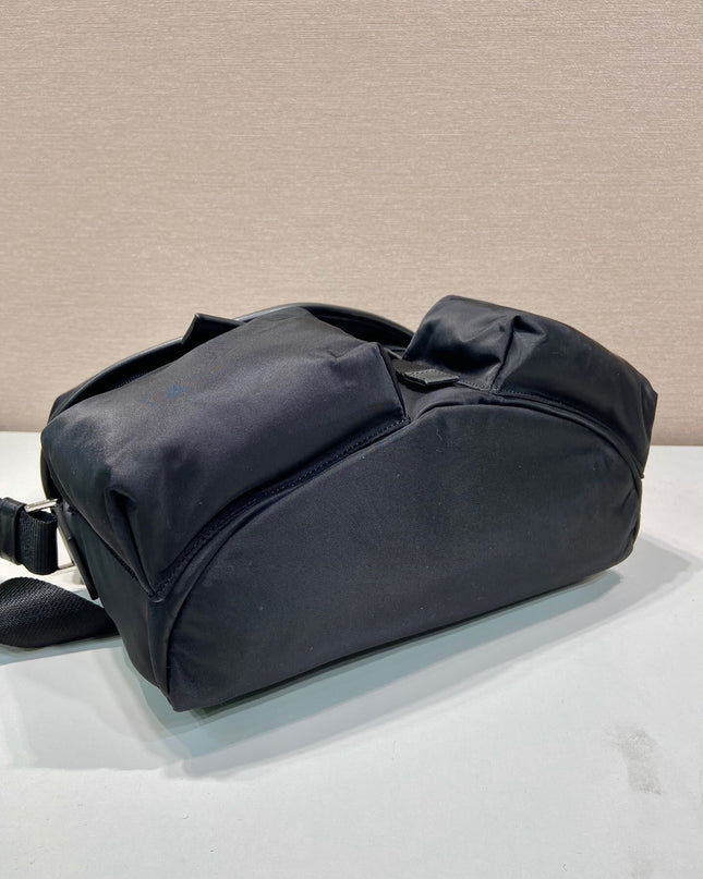 Prada Nylon Messenger Bag – Black