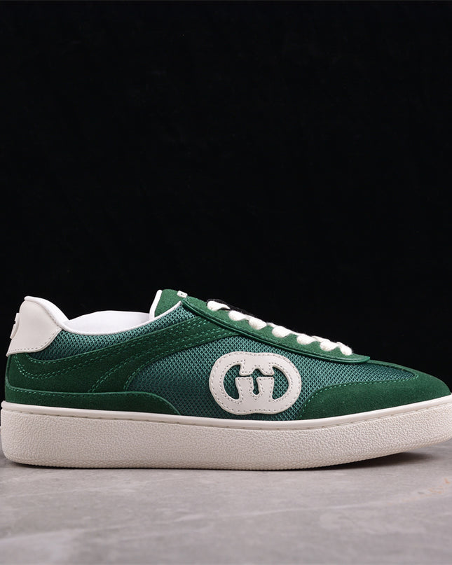 Gucci Men's Suede Sneaker Inspired by Italian Summer with Interlocking Double
