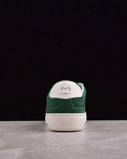 Gucci Men's Suede Sneaker Inspired by Italian Summer with Interlocking Double