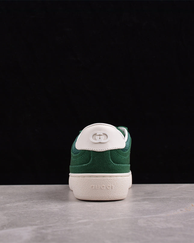Gucci Men's Suede Sneaker Inspired by Italian Summer with Interlocking Double