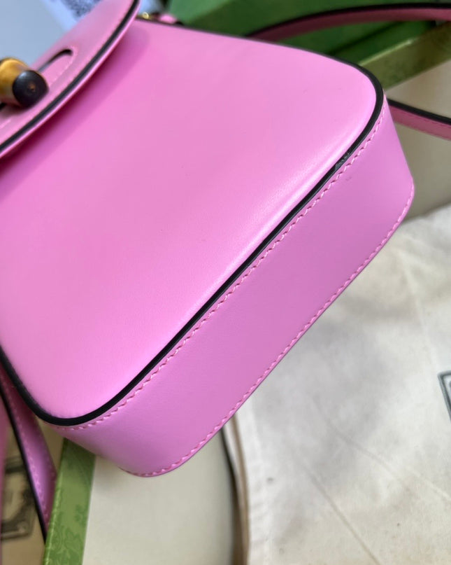 Gucci Bamboo Mini Handbag Pink 702106