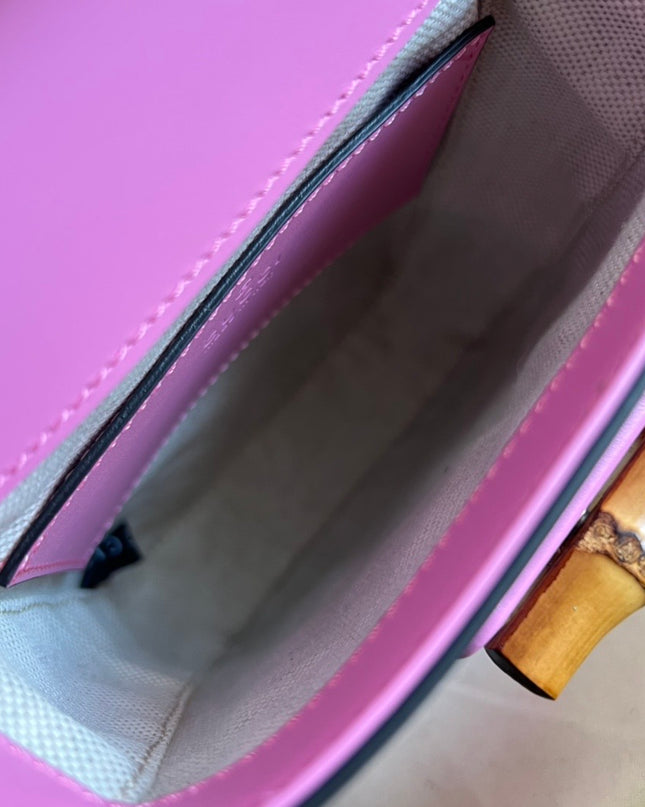 Gucci Bamboo Mini Handbag Pink 702106