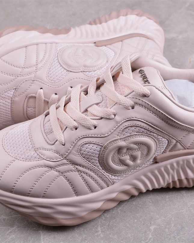 Gucci Ripple Sneakers with Logo & Triple-Color Wave Sole
