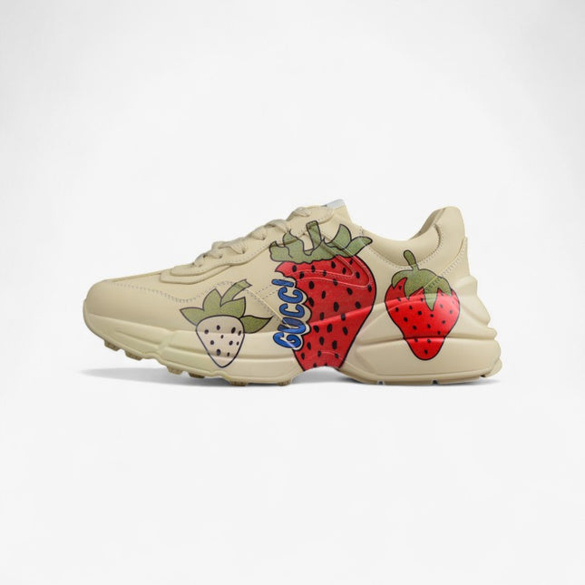 Gucci Rhyton Strawberry Print Sneakers