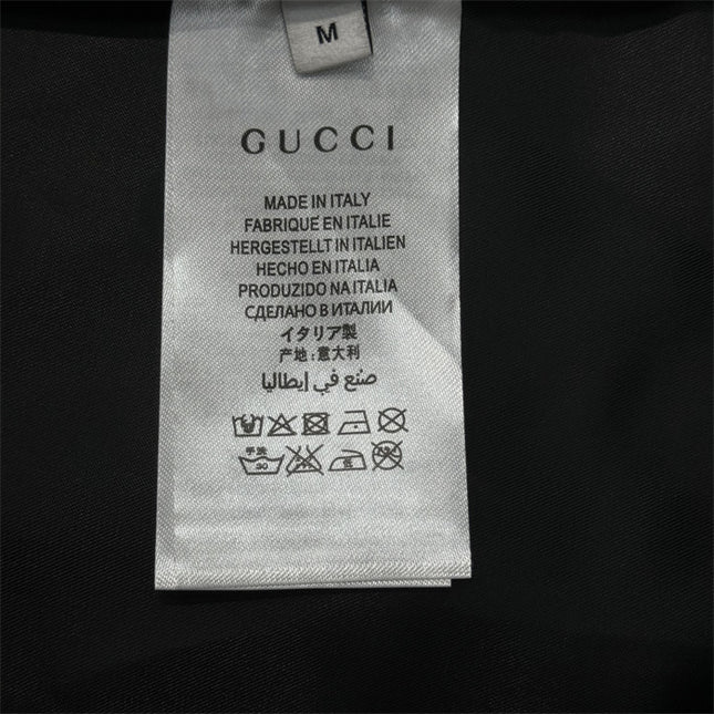 Gucci Silver Metallic Crinkle Leather Bomber Jacket