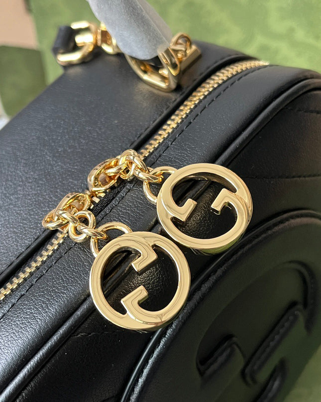 Gucci Blondie Top Handle Bag – Black Leather 744434