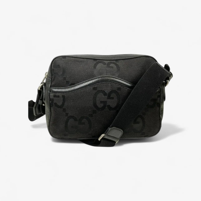 Gucci Jumbo GG Canvas Messenger Bag 675891 – Black
