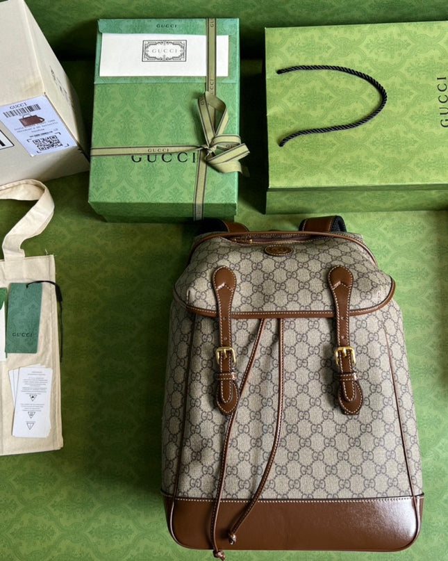 Gucci Medium Backpack With Interlocking G 696013