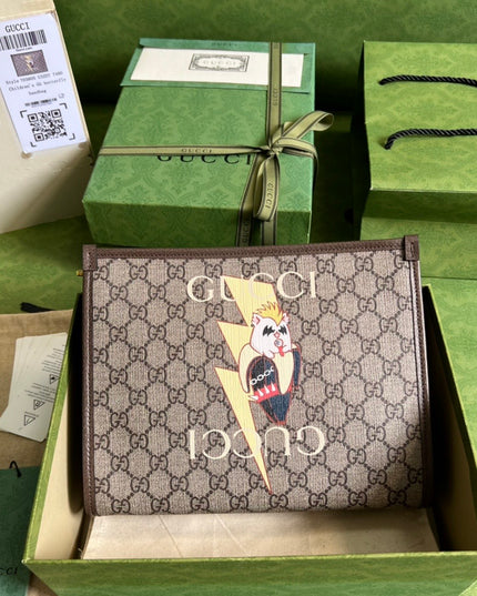 Gucci Bananya Print Pouch 703805