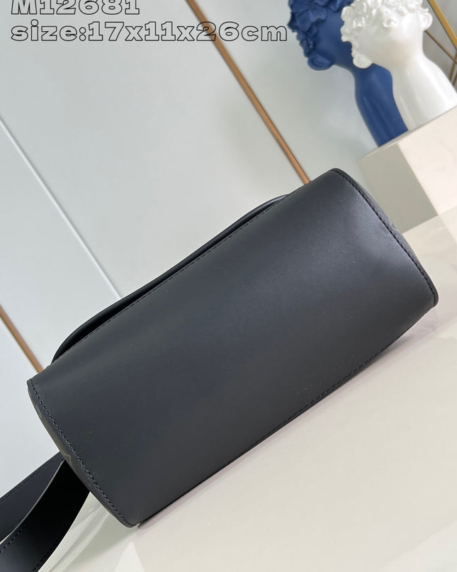 Louis Vuitton Pulse Messenger Bag M12681 - Tonal Black Leather Trim