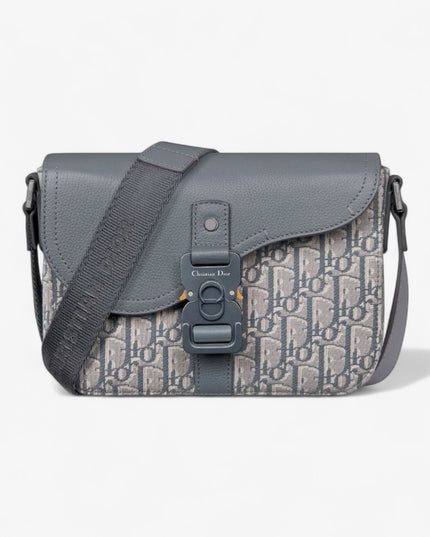 Dior Gallop Messenger Bag – Gray Oblique Jacquard 80159