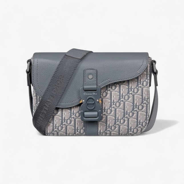 Dior Gallop Messenger Bag – Gray Oblique Jacquard 80159