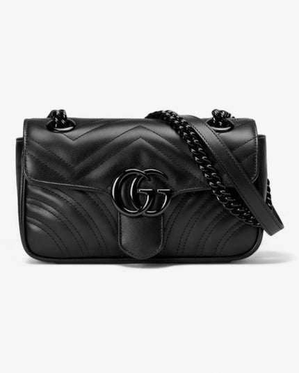 Gucci Marmont Small Shoulder Bag 446744 - Black