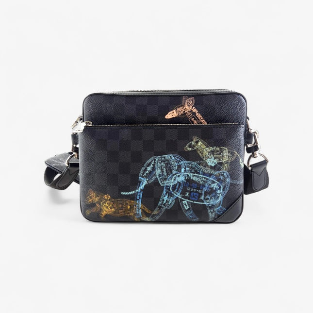 Louis Vuitton Damier Graphite Animal Print Messenger Bag – Limited Edition