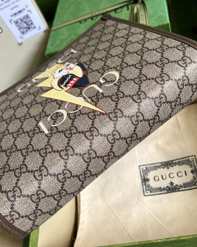 Gucci Bananya Print Pouch 703805