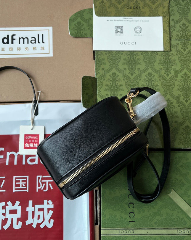 Gucci Blondie Top Handle Bag – Black Leather 744434