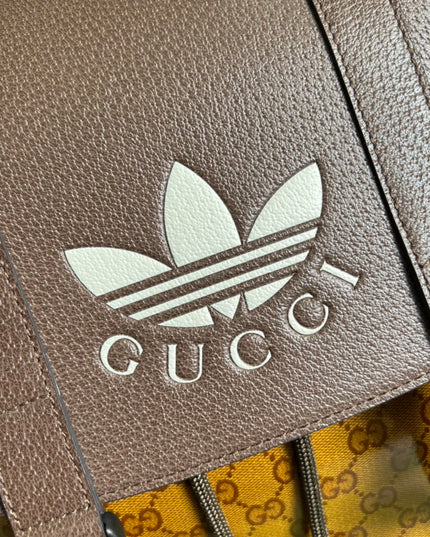 Adidas x Gucci Backpack – Monogram Beige Brown 495563