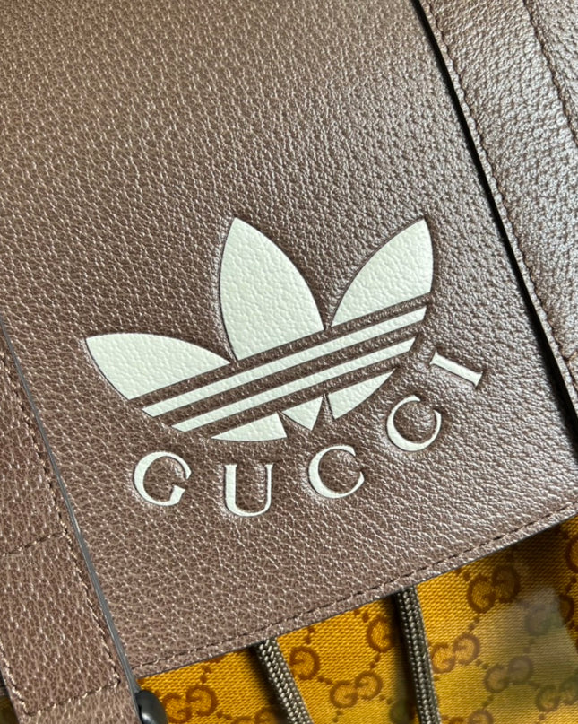 Adidas x Gucci Backpack – Monogram Beige Brown 495563