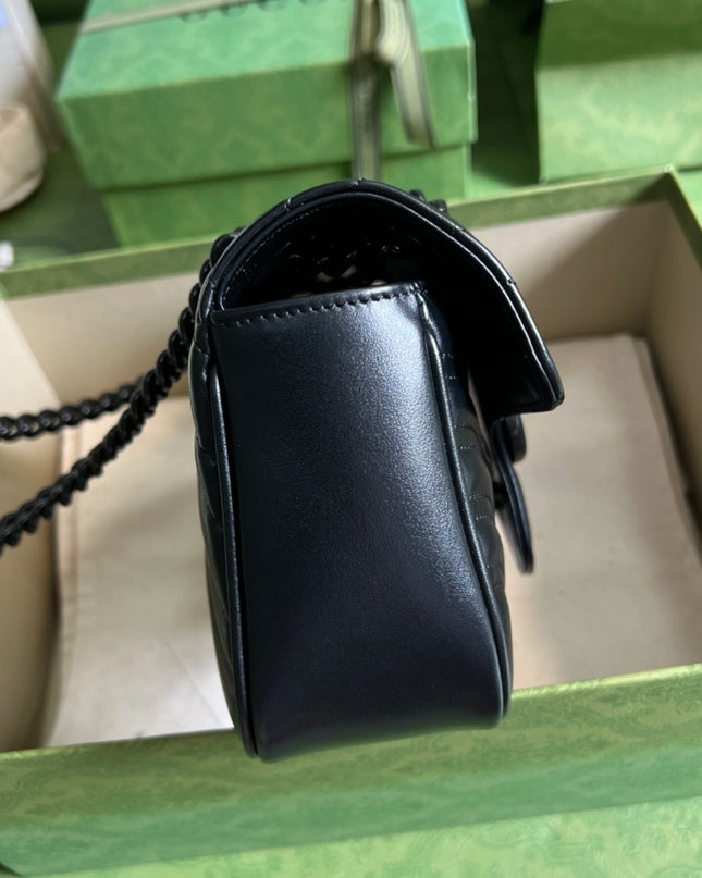 Gucci Marmont Small Shoulder Bag 446744 - Black